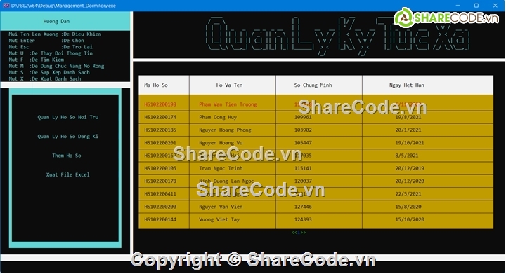 full code c++,Quản lí,đồ án,kí túc xá,visual c++,Template c ++